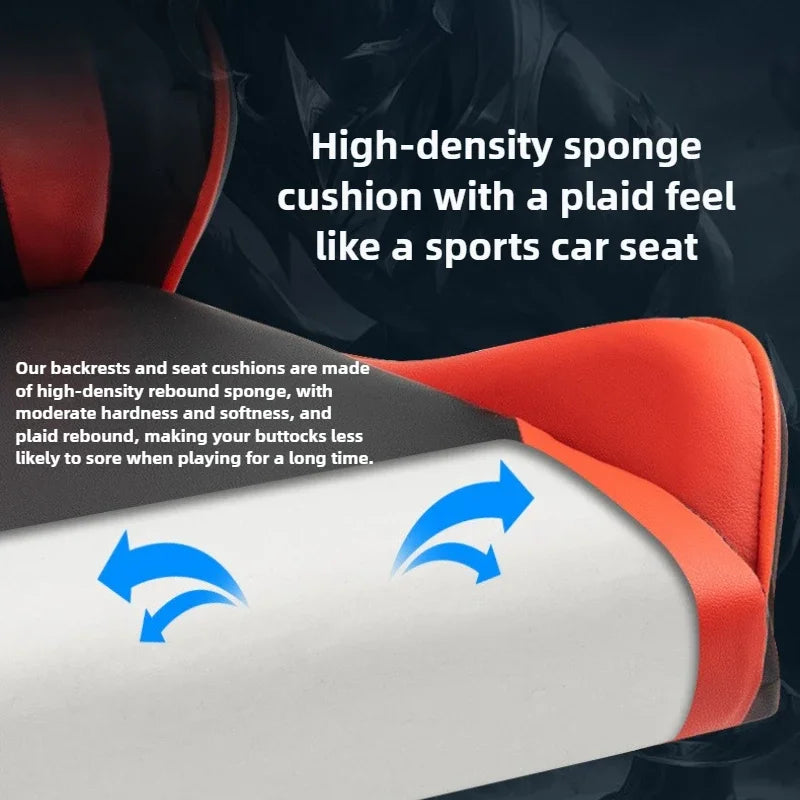 Gaming Gaming Chair Ergonomic Comfortable Leather Gaming Chair Reclining Lifting High Back Rotating Racing Gaming Chair