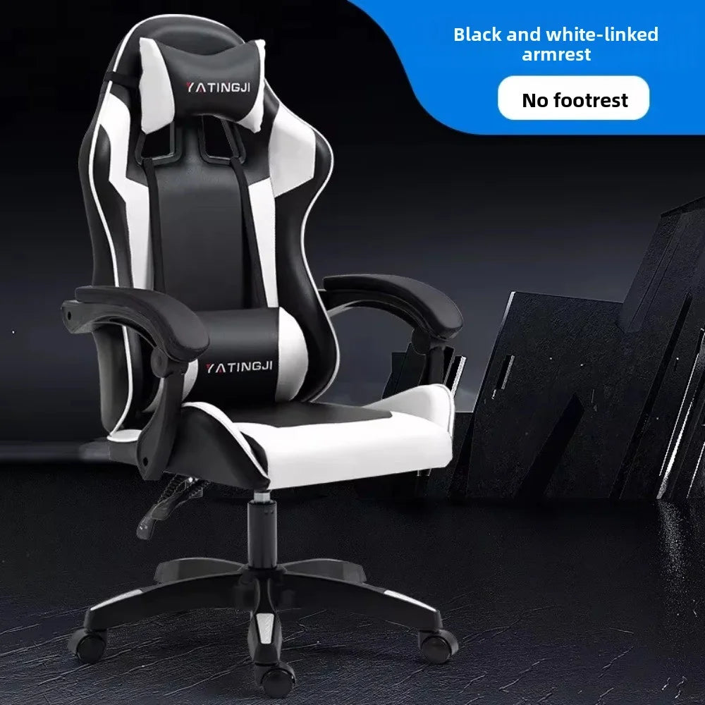 Gaming Gaming Chair Ergonomic Comfortable Leather Gaming Chair Reclining Lifting High Back Rotating Racing Gaming Chair