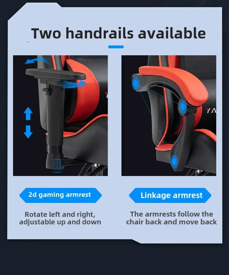 Gaming Gaming Chair Ergonomic Comfortable Leather Gaming Chair Reclining Lifting High Back Rotating Racing Gaming Chair