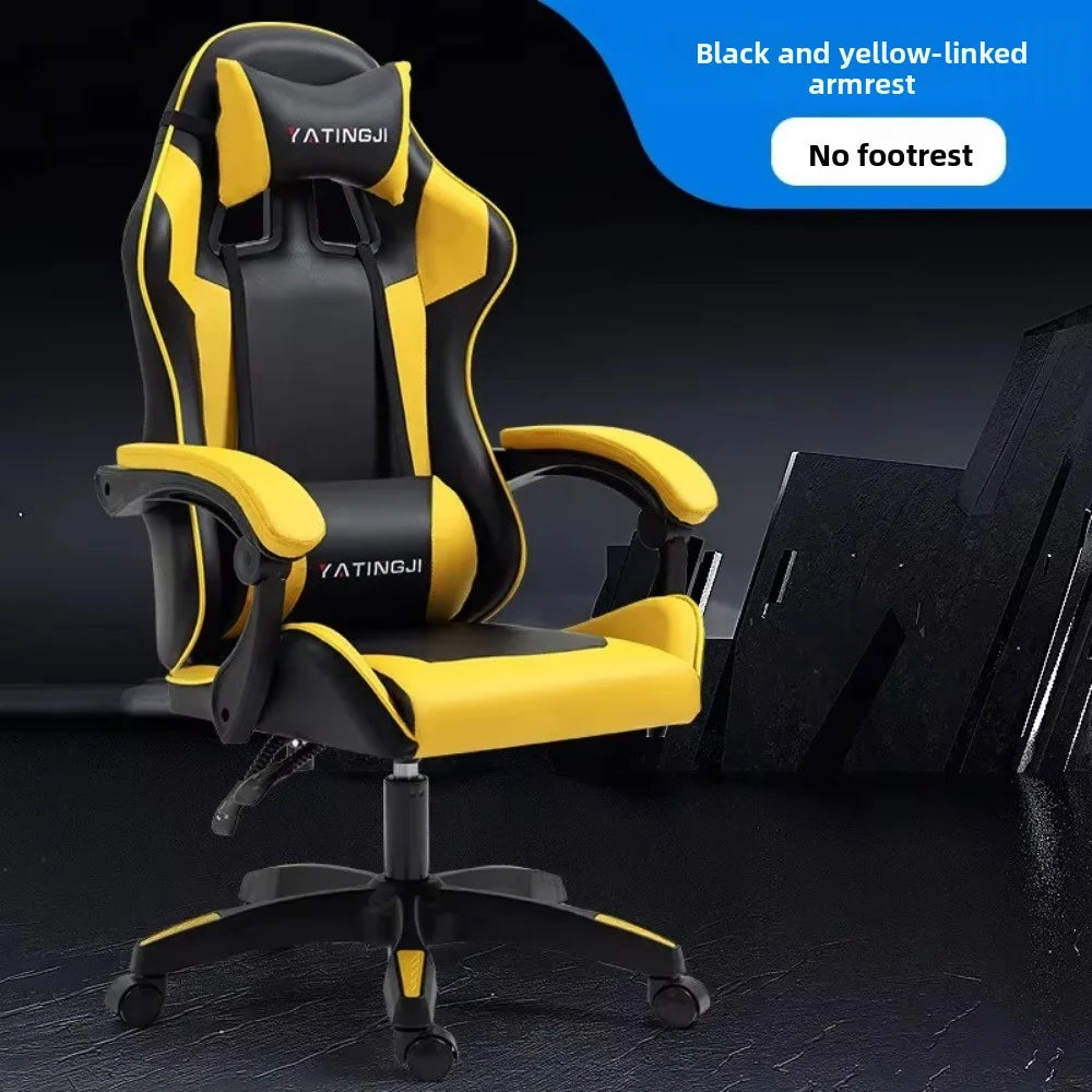 Gaming Gaming Chair Ergonomic Comfortable Leather Gaming Chair Reclining Lifting High Back Rotating Racing Gaming Chair